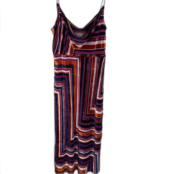 Anthropologie Tina Striped Velvet Midi Dress S NWOT - Picture 5 of 12